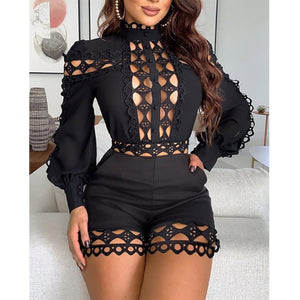 All Eyes On Me Hollow Out Romper