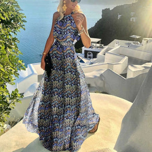 Ibiza Halter Long Dress